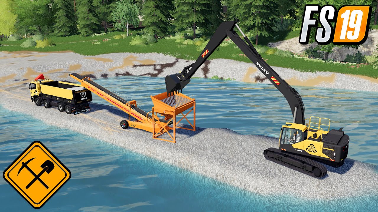 FS19 DIG BALLAST WALCHEN TP  DAY#2 MINING GAMEPLAY FARMING SIMULATOR 19