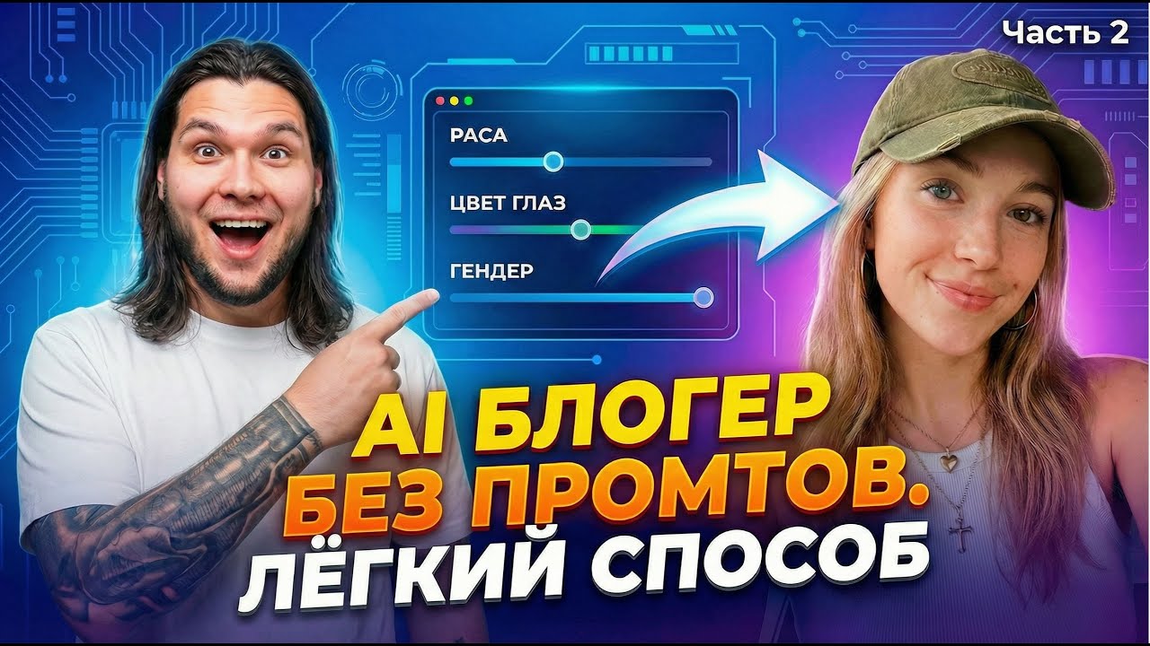 Создаем ИИ Блогера в пару кликов!