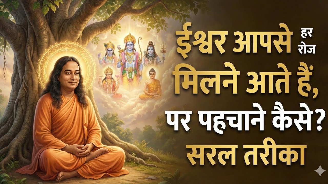 🕉️ईश्वर आपसे हर रोज मिलने आते हैं पर पहचाने कैसे? सरल तरीका🙏 Paramhansa Yogananda ji