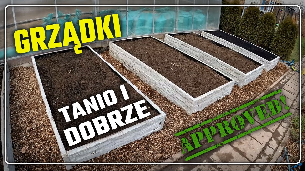 podwyższone GRZĄDKI BETONOWE  - jak wykonałem TANIO i PORZĄDNIE