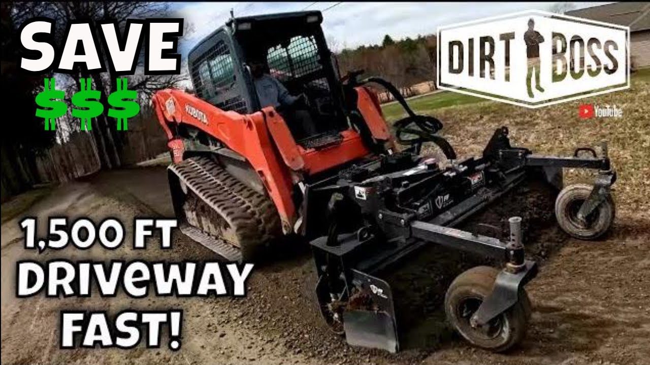 Harley Rake vs Gravel Driveway - Amazing Results