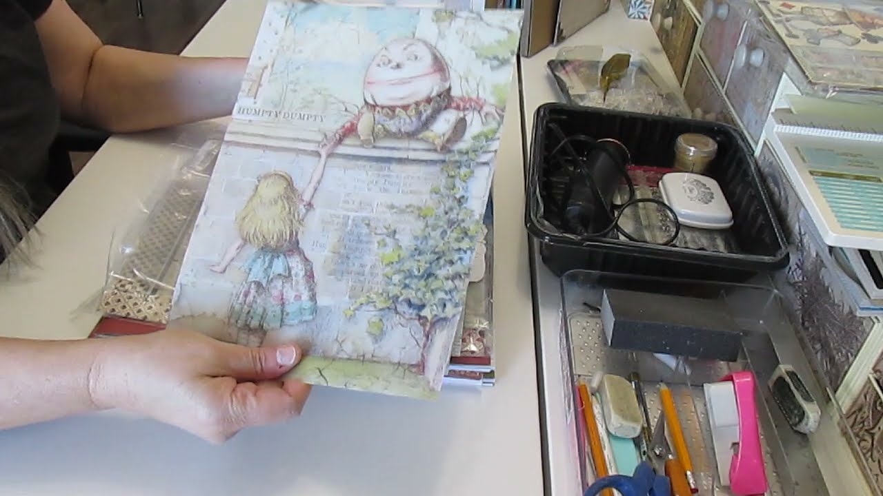 Tuto #1 de 12 | "Grande Série Alice" / Le Grand Album | Le Matériel et base de pages | Scrapbooking