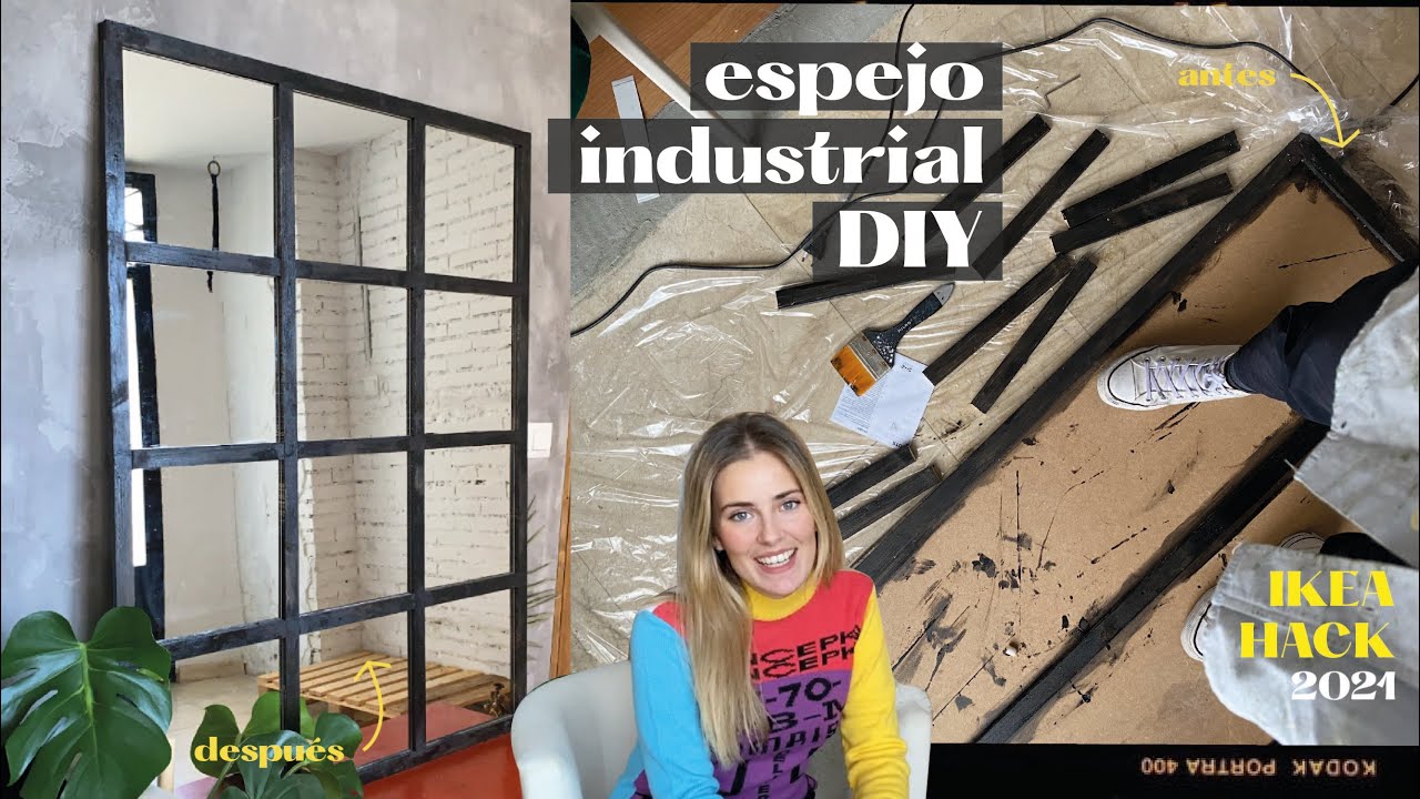 Espejo INDUSTRIAL DIY POR 75 €💰 | IKEA HACK 2021 | Tendencia Tik Tok 💯