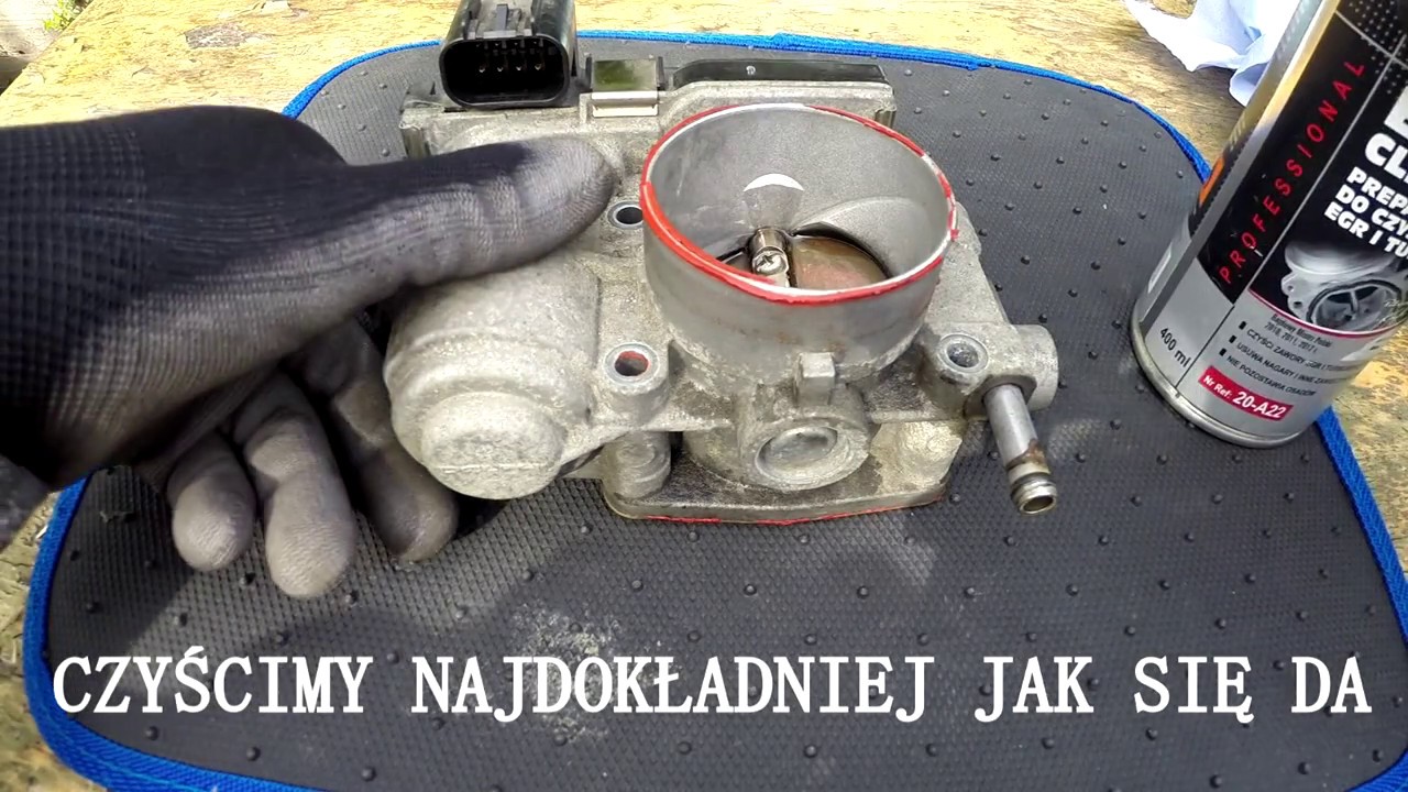 Czyszczenie przepustnicy Opel Astra H 1.6 16V Throttle Cleaning Vauxhall Astra