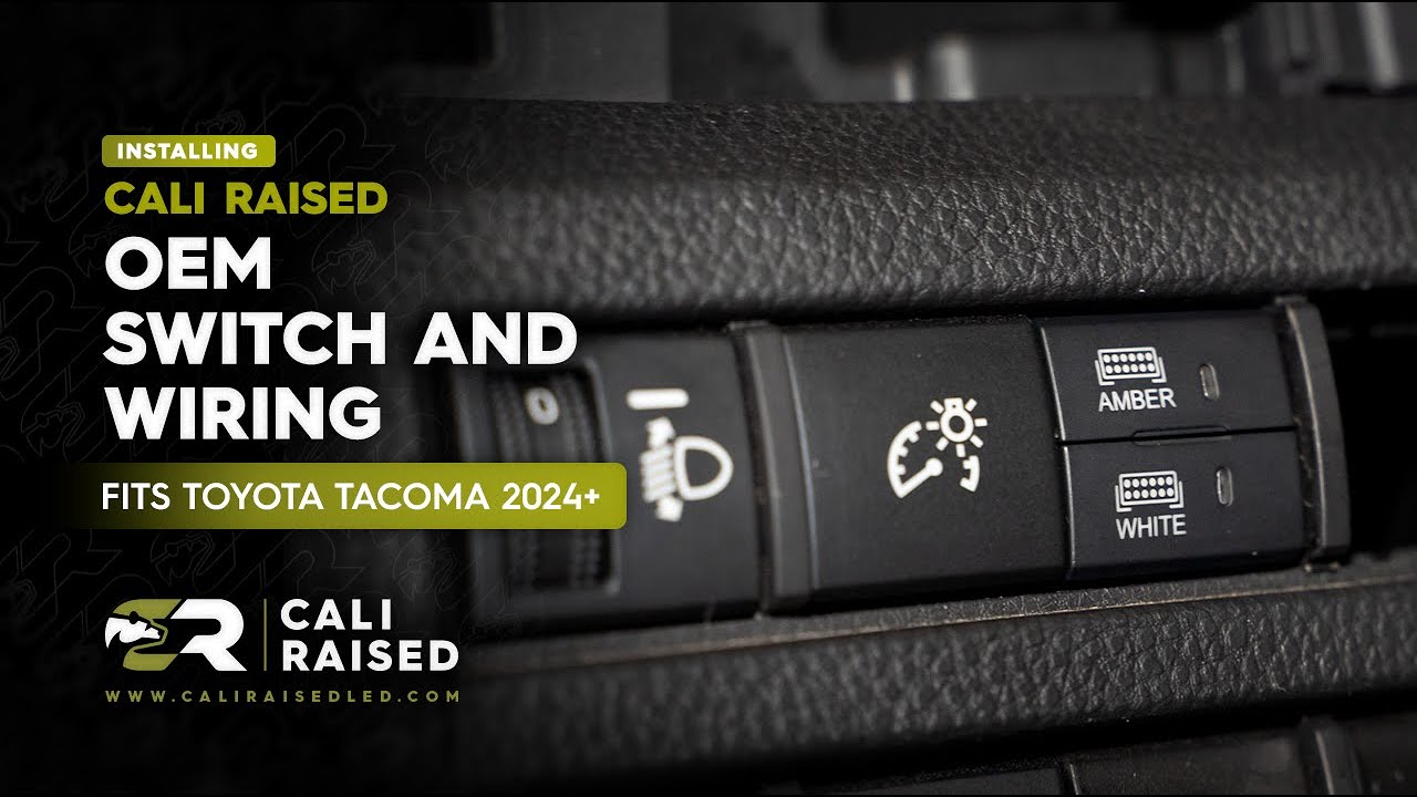 Как установить проводку и штатный переключатель на Toyota Tacoma 2024+ | Cali Raised