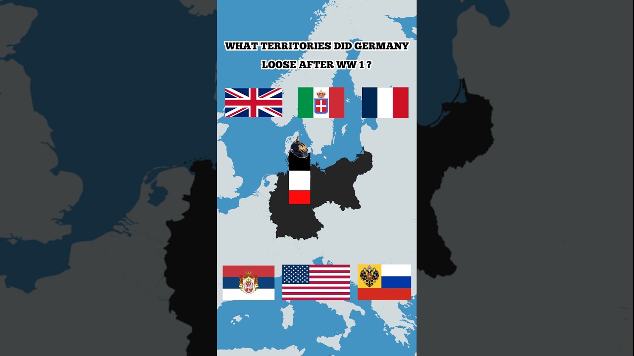 What Territories Did Germany Lose After WW1? 🇩🇪 #history #germany #ww1 #historyshorts
