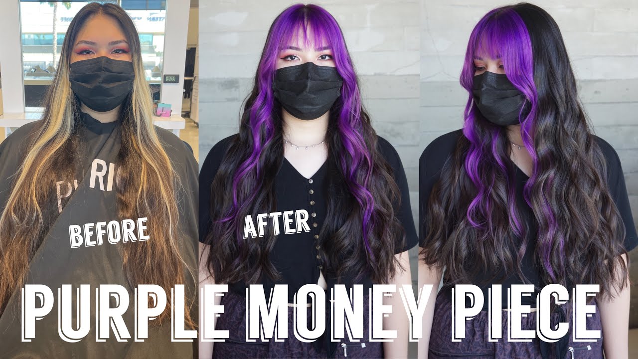 Hair Transformations with Lauryn: Lightener Retouch and Purple Money Piece Ep. 104