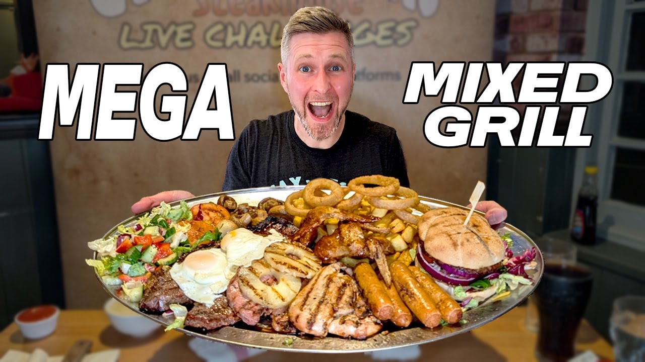 OWNER CHALLENGED ME TO BEAT JOEL HANSEN'S TIME ON THIS MEGA MIXED GRILL
