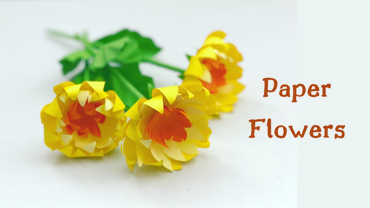 How To Make Easy And Beautiful PAPER FLOWERS / DIY PAPER FLOWER / Paper Craft / Paper Crafts Easy