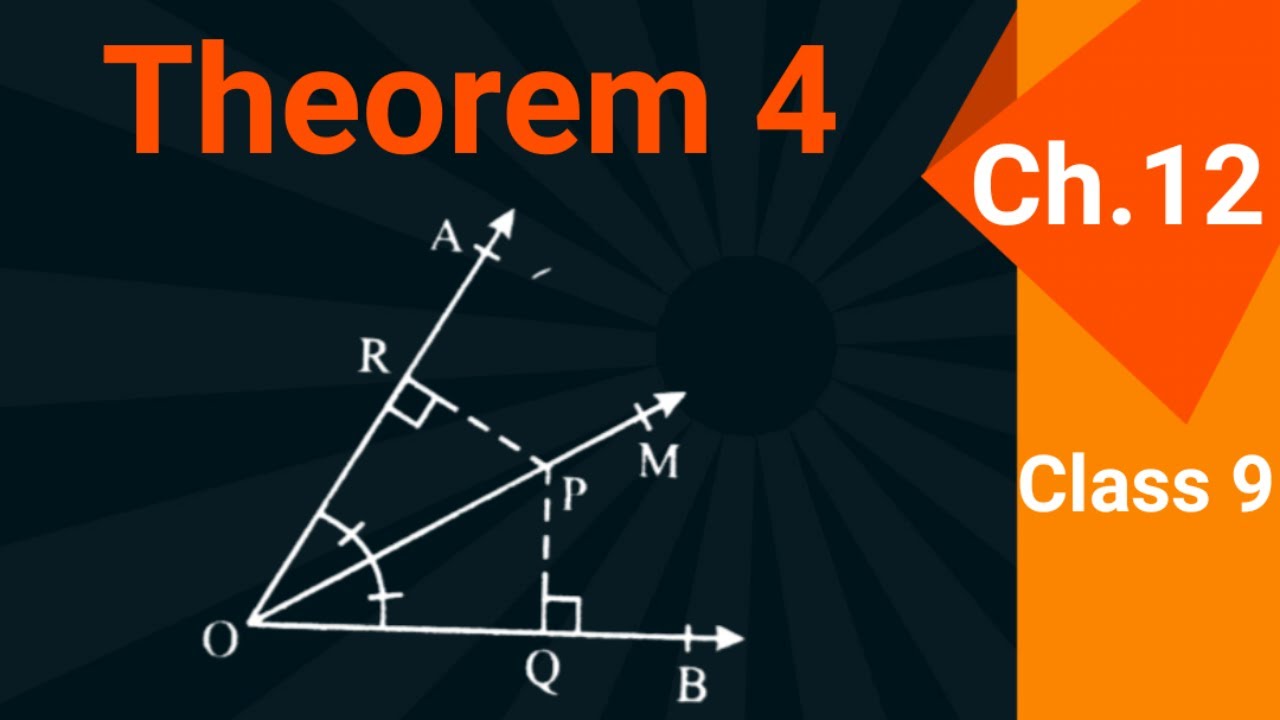 Theorem#12.1.4 - Class 9th | ptbb | Line bisector