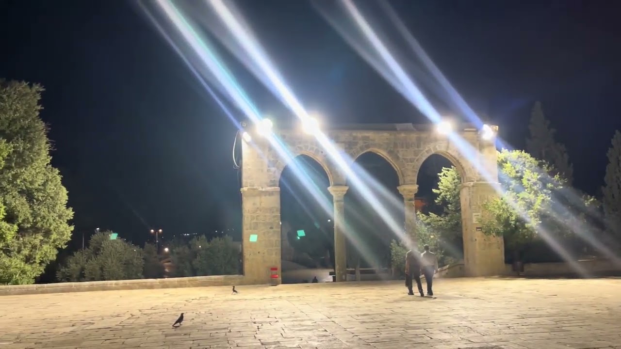 أذان الفجر من المسجد الأقصى  تصوير  بسام غانم  5/8 /2023