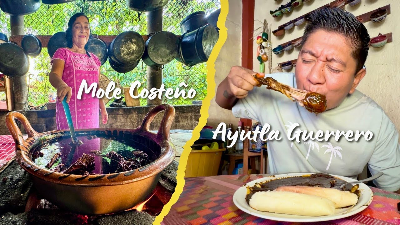 ¿El mejor mole de Guerrero? Probando el MOLE COSTEÑO en Ayutla de los Libres.