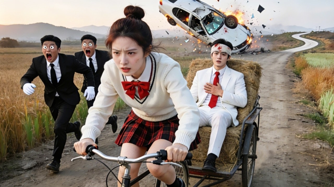 CEO가 교통사고를 당했지만 아무도 구하지 않았다, 시골 소녀가 삼륜차로 99km 달려 병원에 데려갔다! 목숨을 구했다! 사랑!#drama