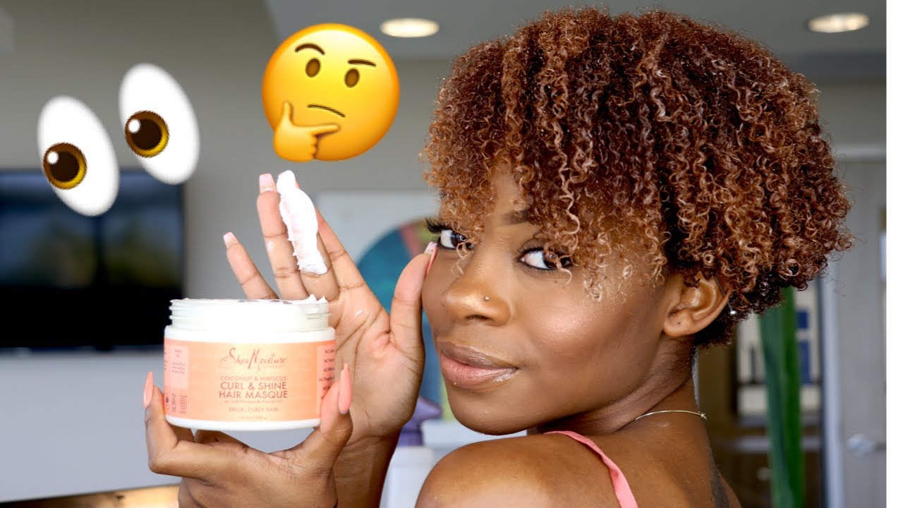 NEW SheaMoisture Coconut & Hibiscus MASQUE | Review + Demo!