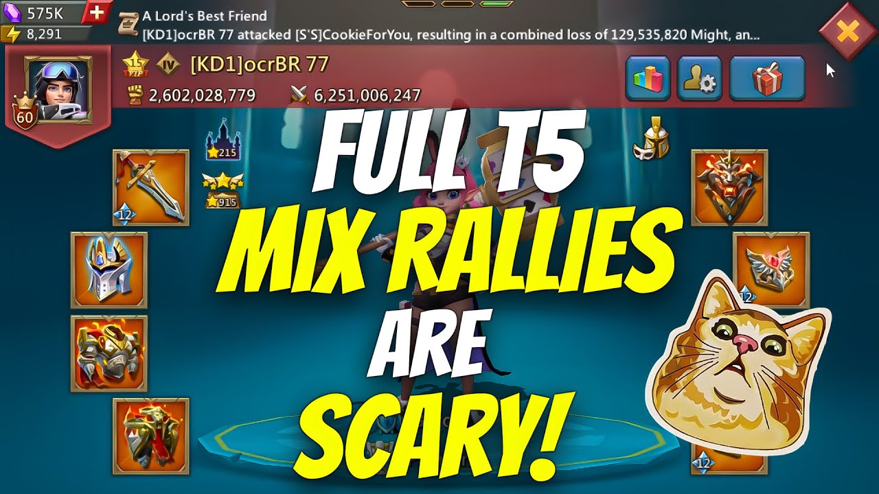 Lords Mobile - OCRBR Emperor Account Coming With Crazy Burns and Rescues with FULL T5 ft. ocrBR 77
