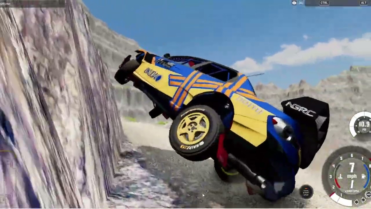 Can I drive down the MOST DANGEROUS ROAD - Beamng.drive