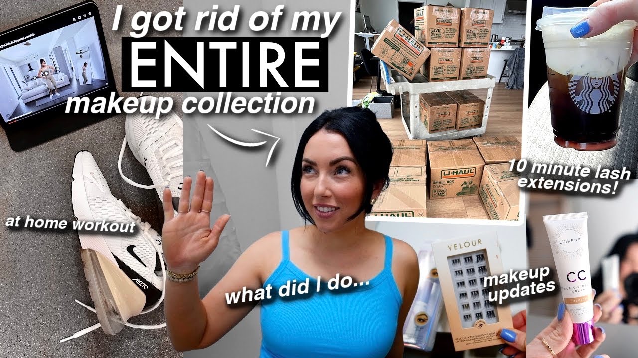 can't believe I did this...10 min lash extensions, at-home workout, quick healthy snacks | VLOG