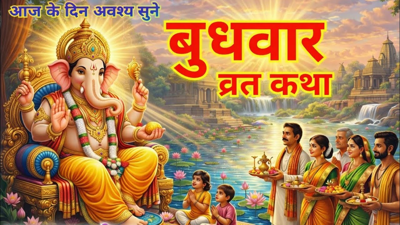 एक बार जरूर सुनें ये बुधवार कथा 🔔 घर में आएगी सुख-समृद्धि#bhaktikatha 