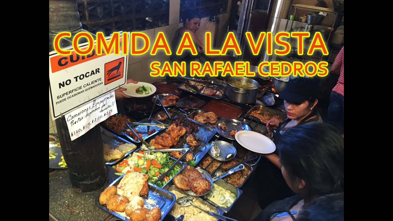 COMIDA A LA VISTA SAN RAFAEL CEDROS CUSCATLAN EL SALVADOR