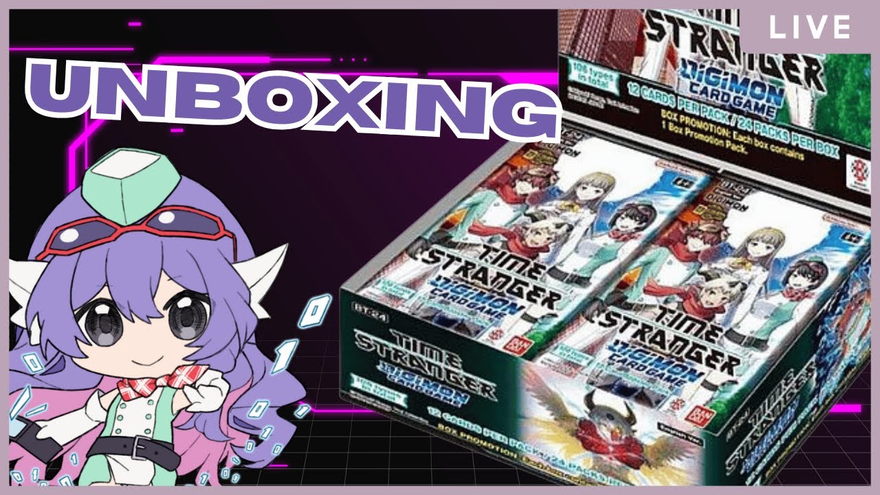 BT-24 Time Stranger Opening and Unboxing [handcam] | Digimon Card Game TCG
