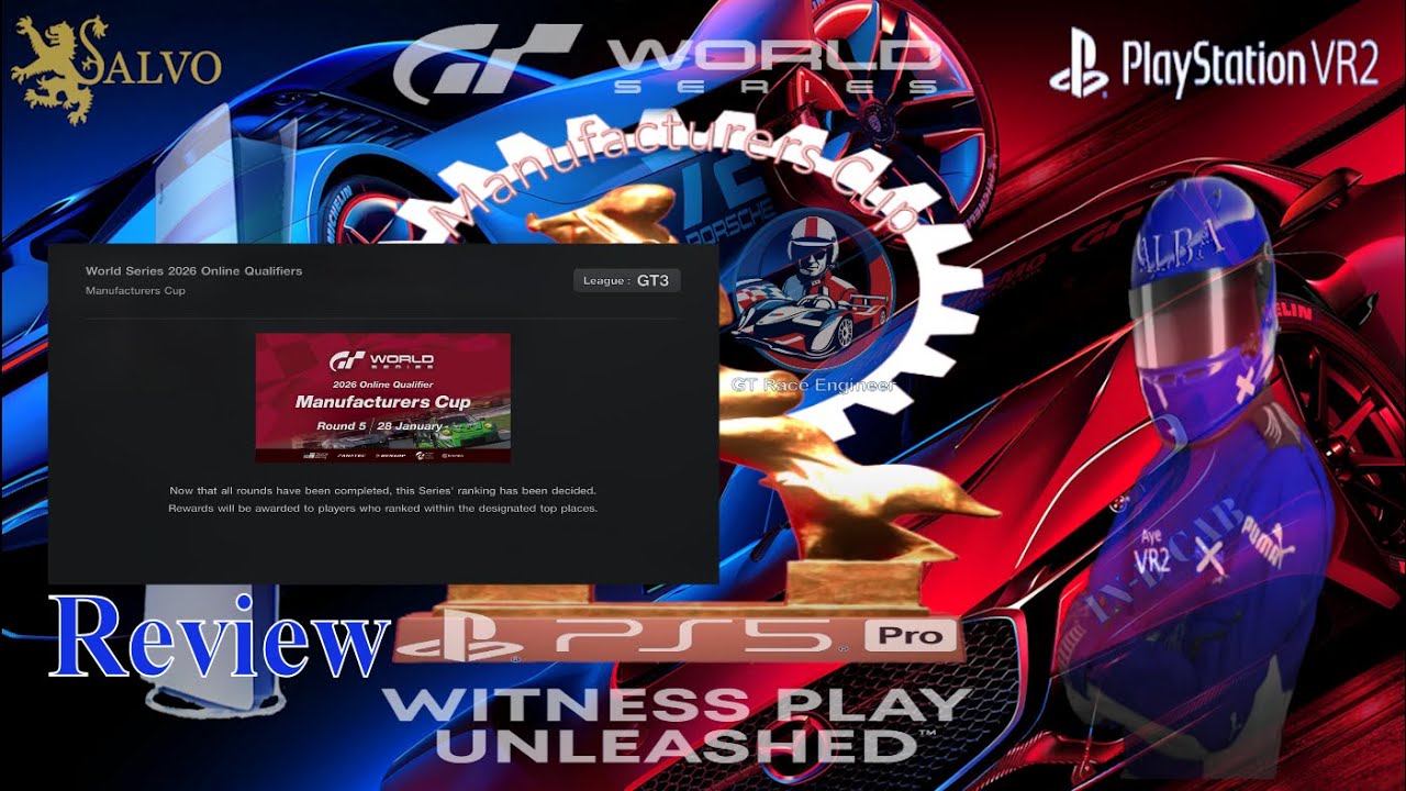 Gran Turismo GTWS Manufacturers Cup January 2026 Review on PS5 Pro in PSVR2