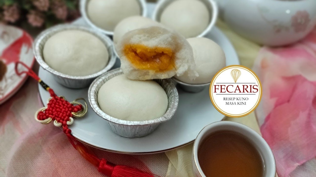 LIU SHA BAO |BAKPAO TELUR ASIN  |SALTED EGG LAVA CUSTARD BUNS RECIPE   |CREAMY AND FLUFFY !