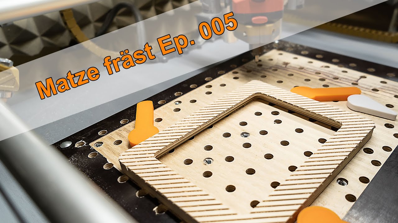 Matze fräst   Ep 005 - Bilderrahmengravur mit der MPCNC - Am Ende siehst Du den fertigen Rahmen.