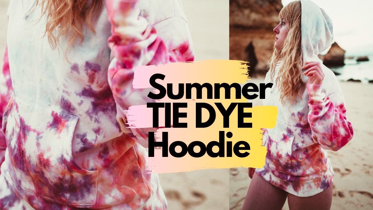 DIY Tie Dye Jumper Hoodie🌴Summer | Tropical | Bohemian Vibes || ✨The Color of Space