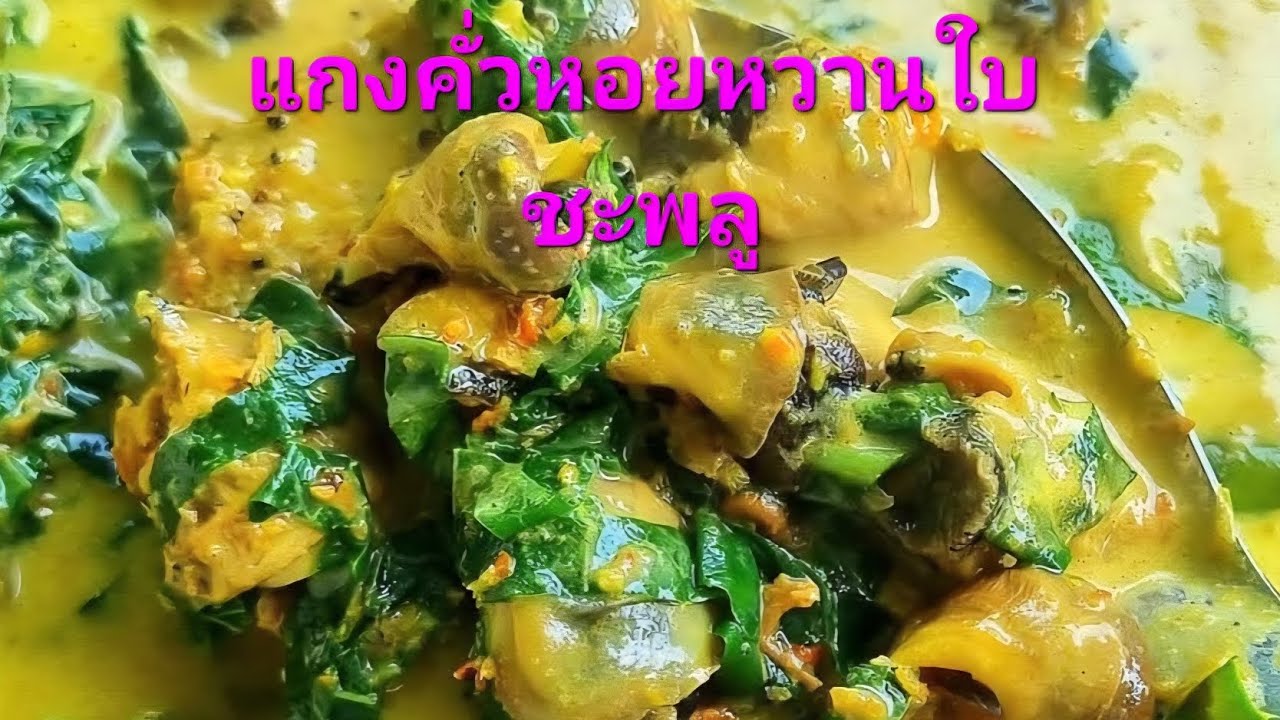 แกงคั่วหอยหวานใบชะพลู