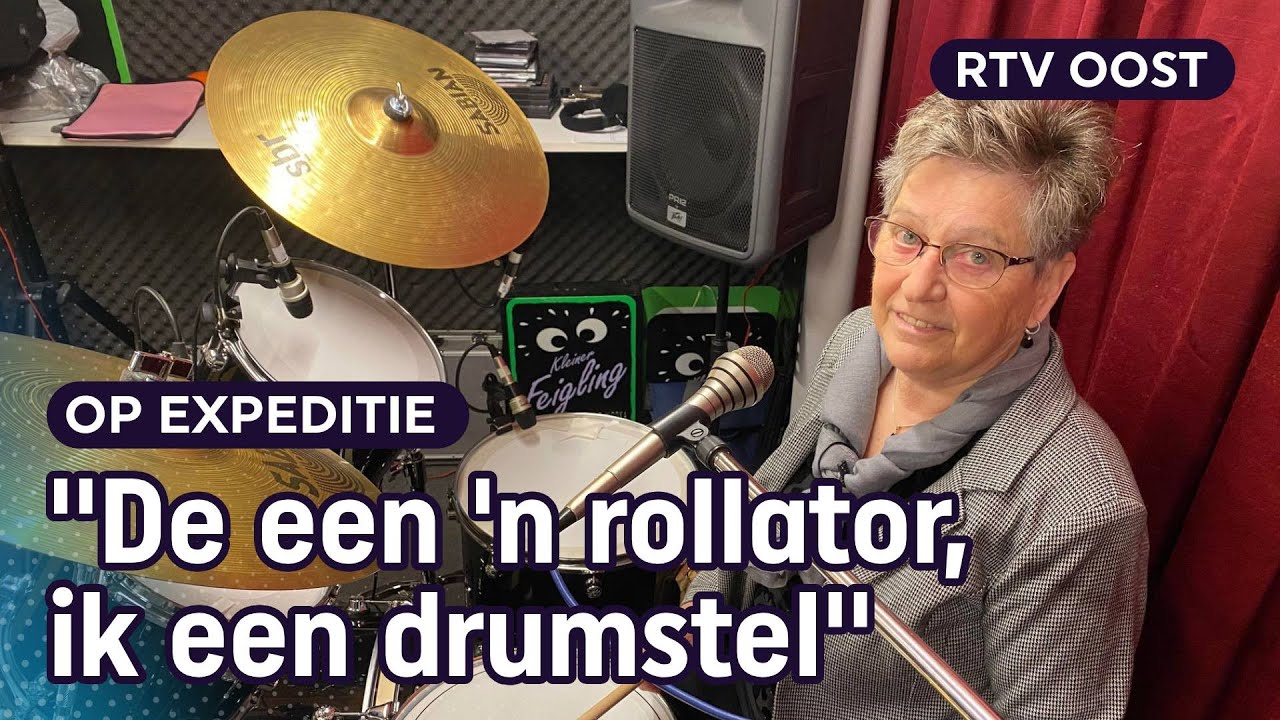 Betsie (74) is de oudste drumster van Nederland | RTV Oost