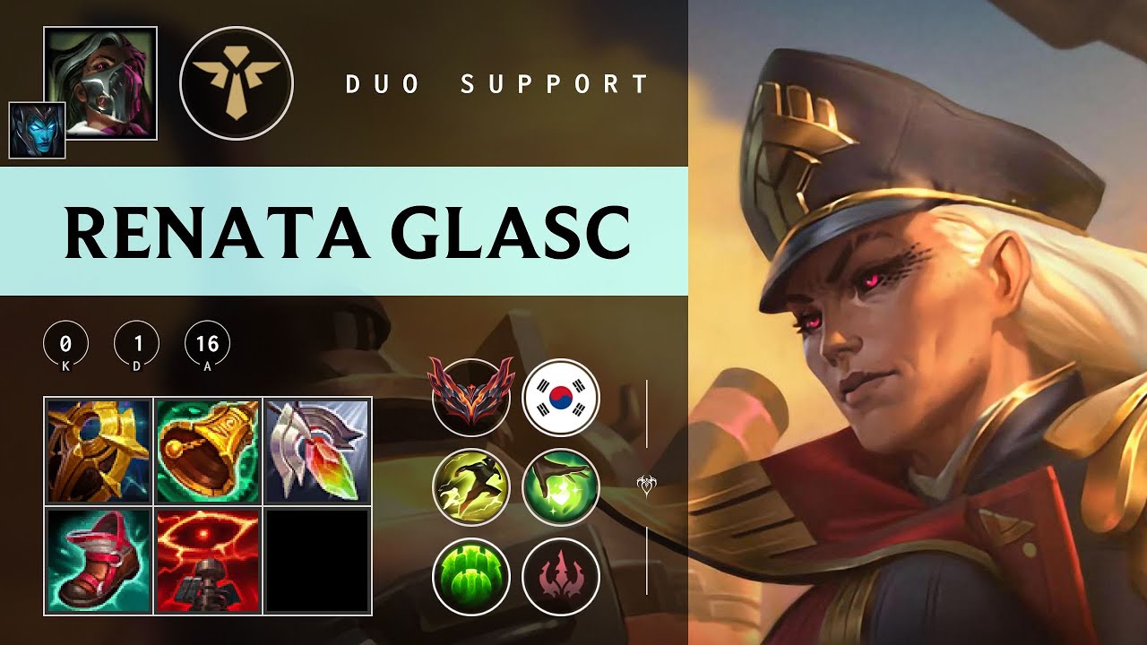 Renata Glasc Support vs Blitzcrank - KR Grandmaster Patch 25.24