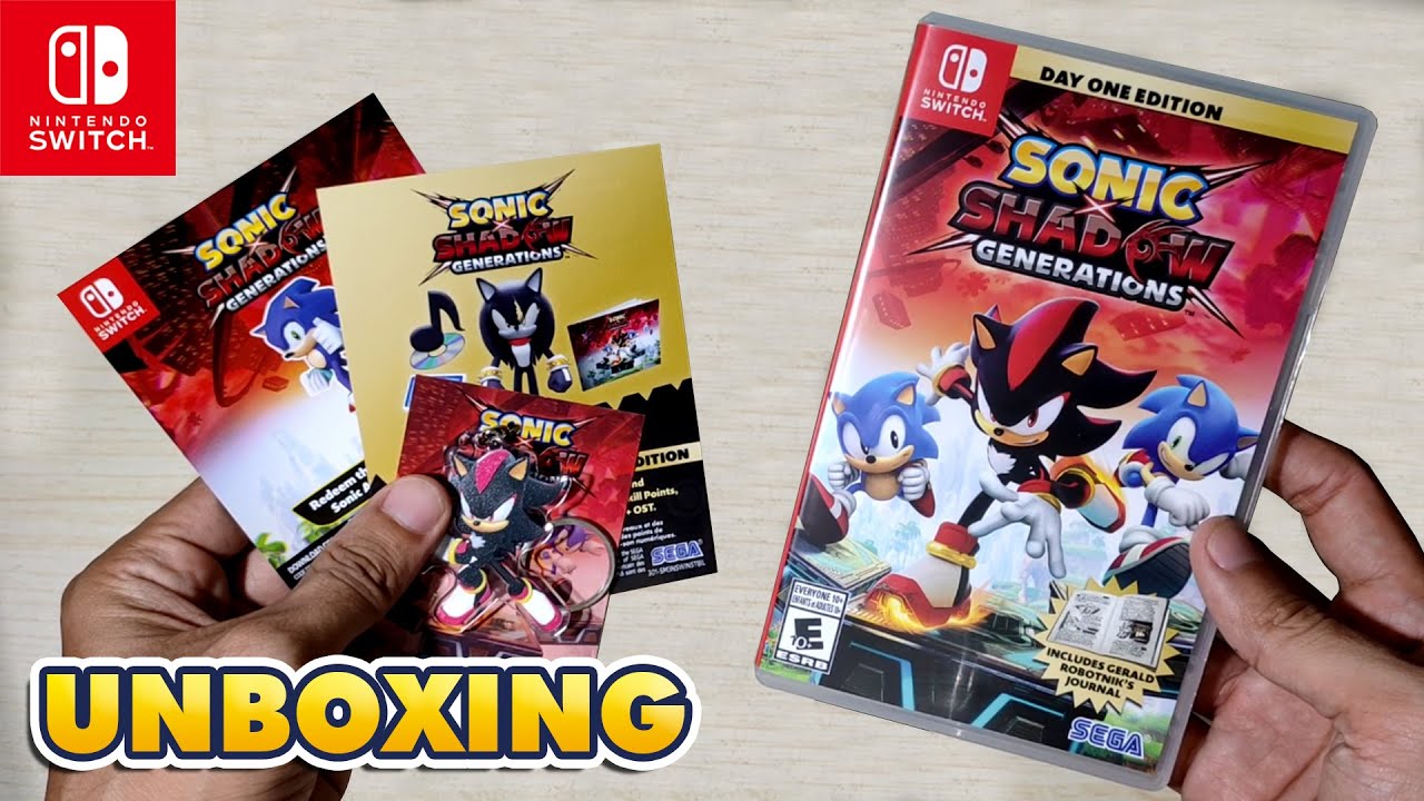 Unboxing SONIC X SHADOW GENERATIONS - Nintendo Switch | Bonus DLC Skin