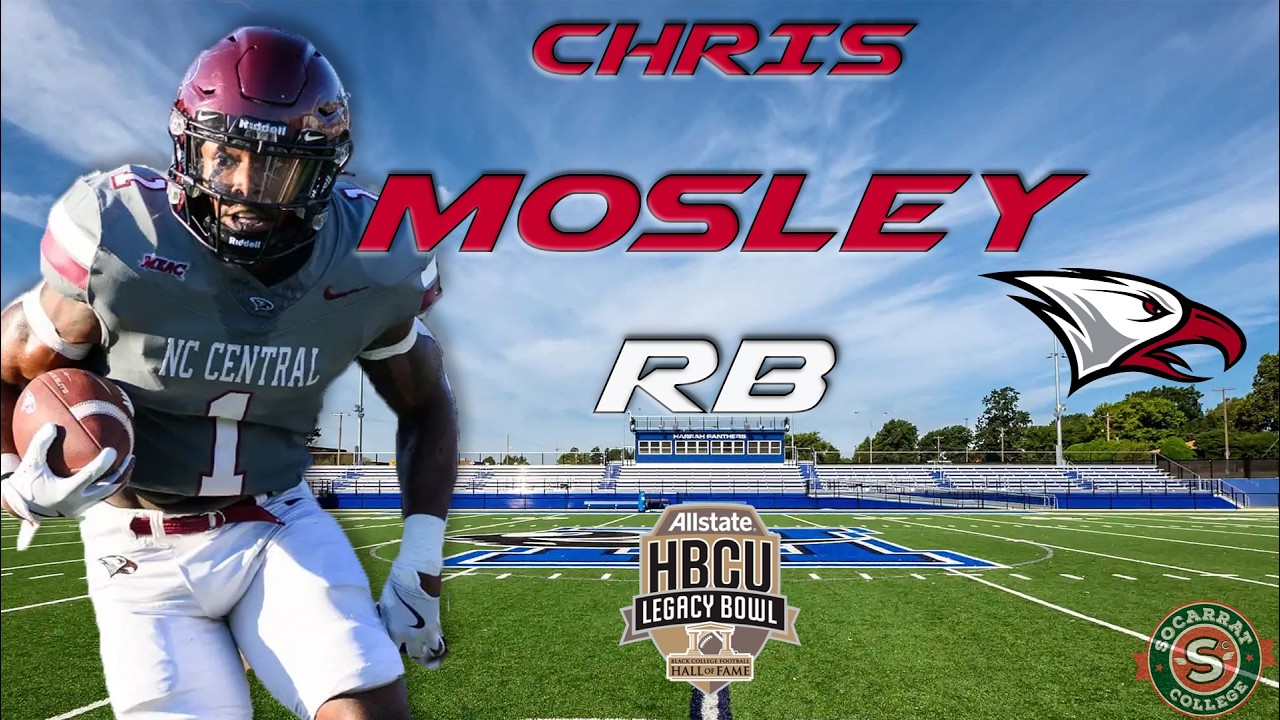 Chris Mosley. RB. North Carolina Central. NFL Draft 2026