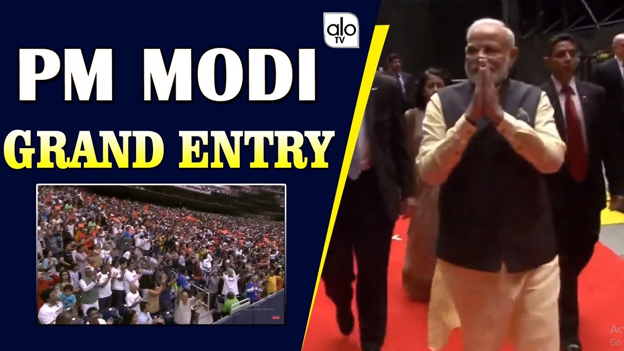 PM Modi Grand Entry At Howdy Modi Event | Narendra Modi Craze In USA | Houston | BJP | ALO TV