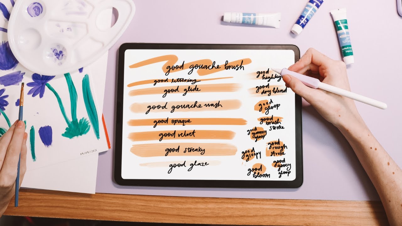 I Made Procreate Brushes Using Real Art Supplies
