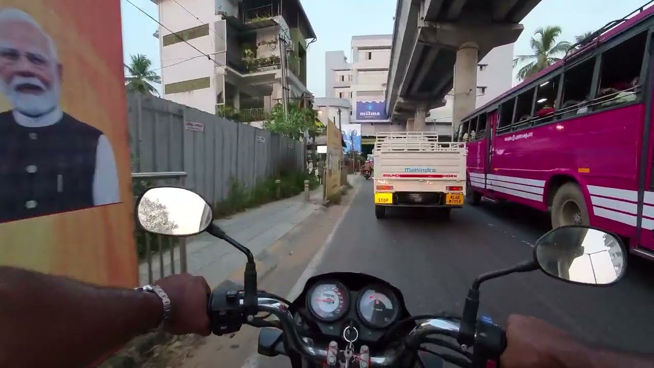 Surviving Kochi City Traffic | Raw Motorcycle POV | Real Kerala Motorcycle Chaos | Insta360 GO 3S