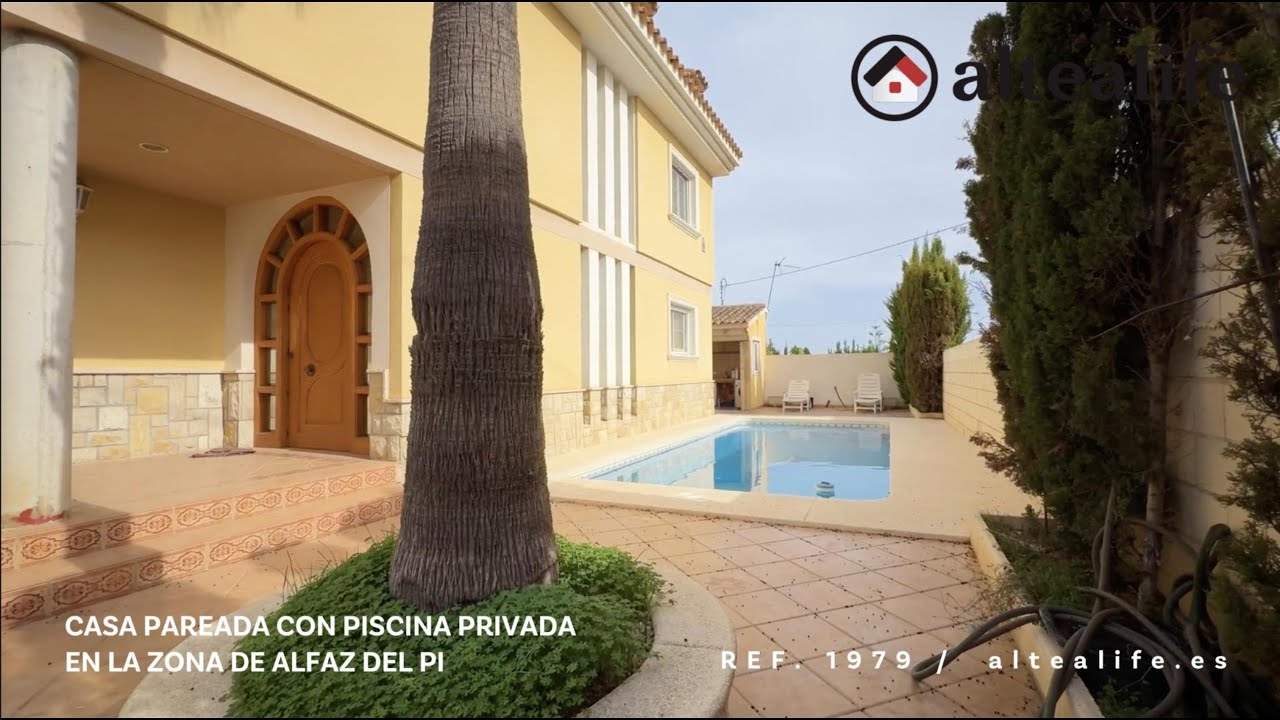 Casa Pareada con Piscina Privada en la zona de Alfaz del Pi - Ref.  1979 - altealife.es