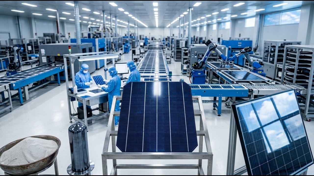 Inside the Solar Panel Factory — How Sand Becomes Clean Energy