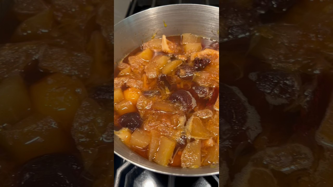 Compote - Cooked Dried Fruits Dessert~ #fruit #fruitcompote #compote