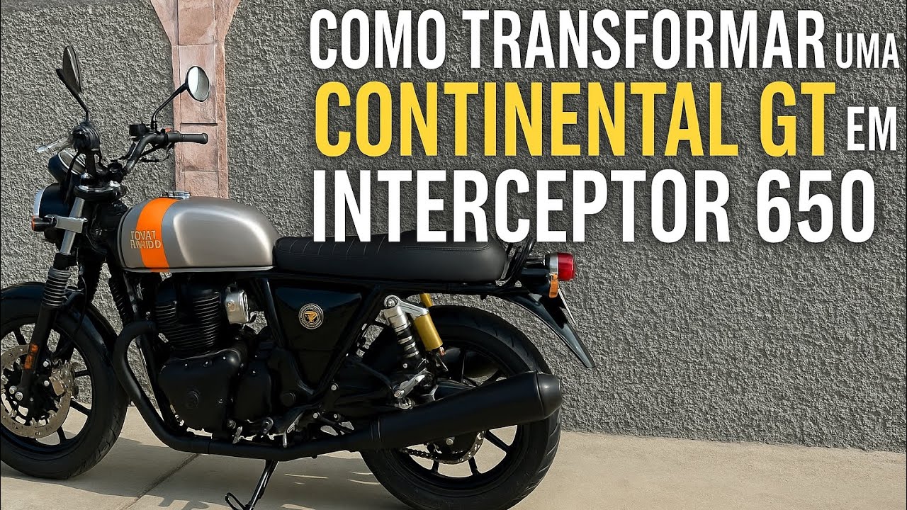 Como transformar uma Royal Enfield Continental GT 650 em uma Interceptor 650.