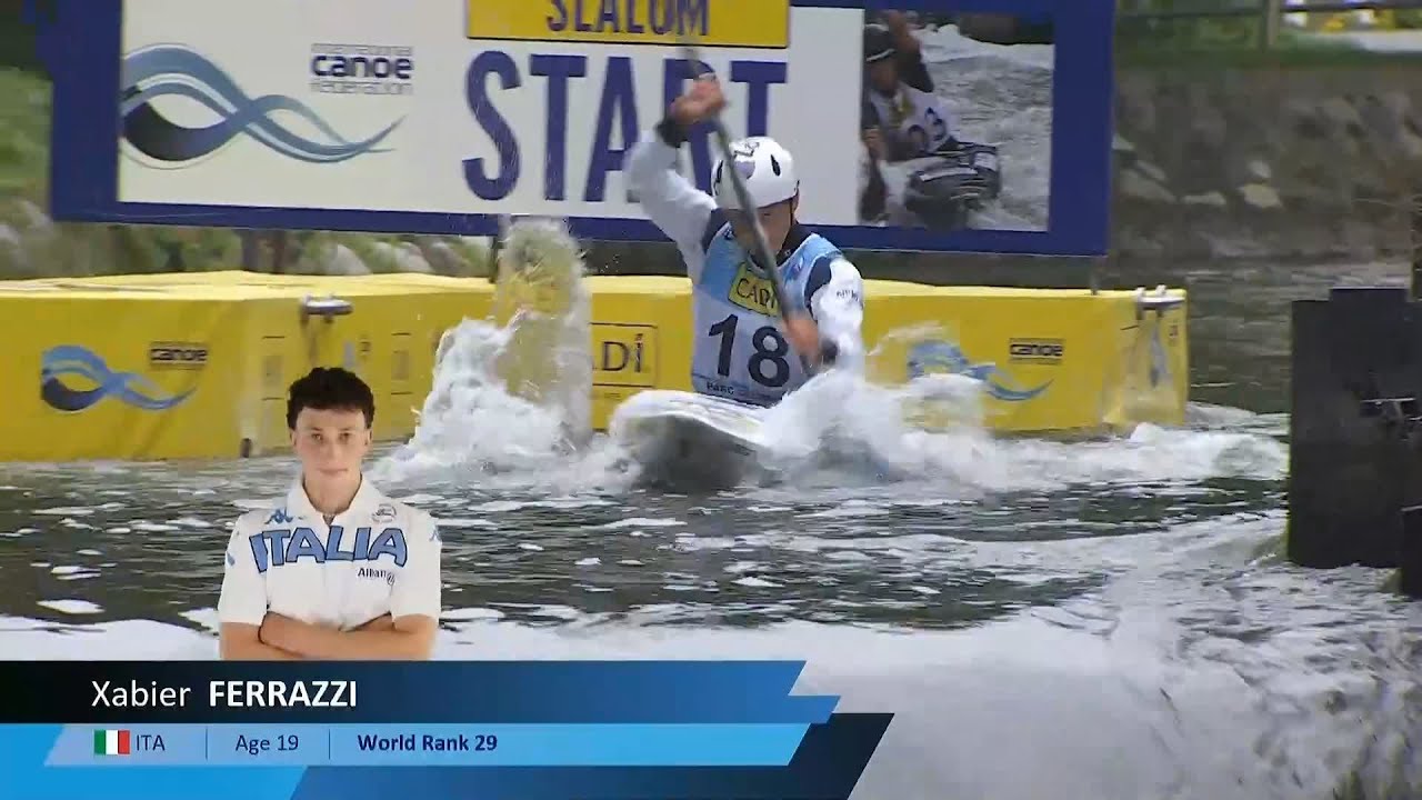 Xabier Ferrazzi, Italy - Kayak Semi-Final / 2024 ICF Canoe Slalom World Cup La Seu Spain