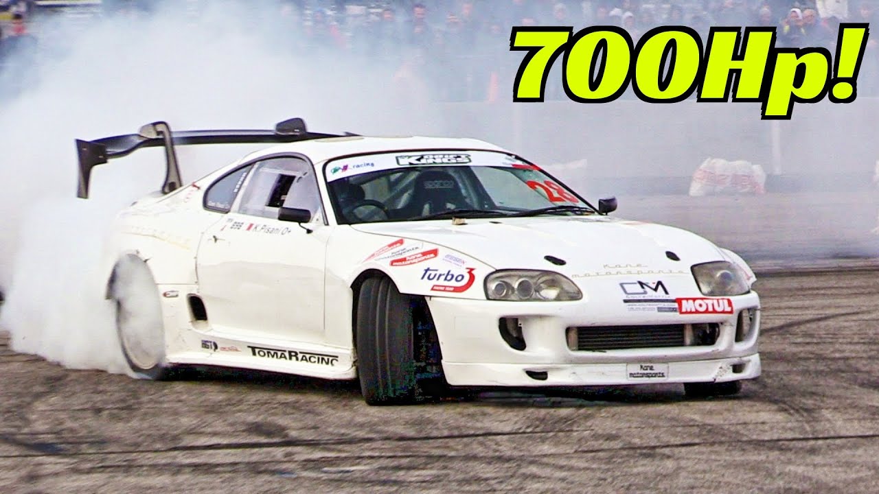 Toyota Supra MK4 Drift Weapon! - 700Hp 2JZ-GTE Single Turbo Engine - Kane Pisani Drift & Action