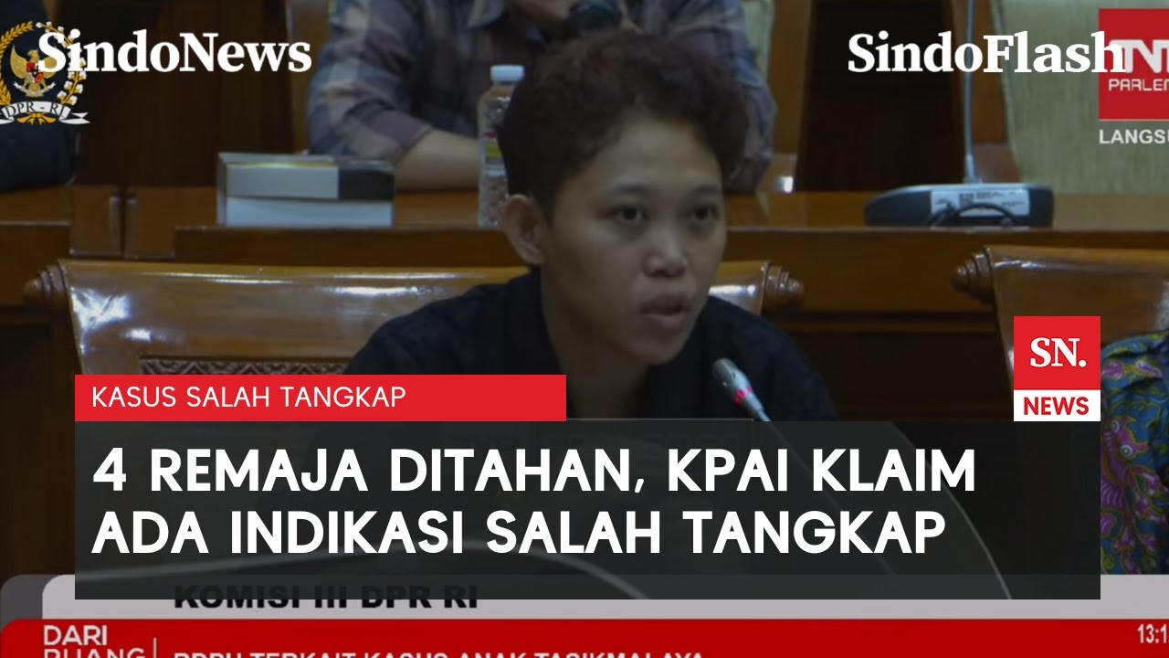 KPAI Soroti Penahanan 4 Remaja Tasikmalaya, Sebut Ada Indikasi Salah Tangkap | Sindo Flash