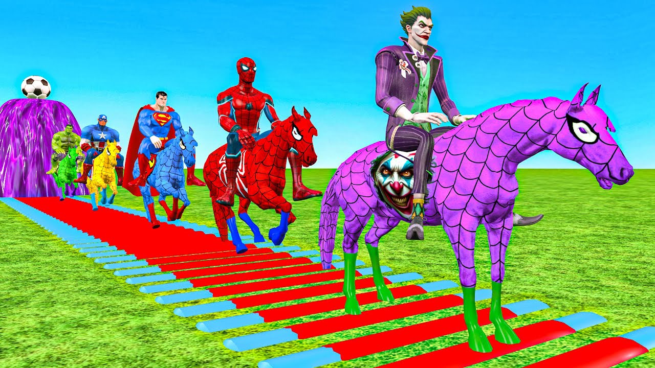 Epic Long Slide Game With Cow Elephant Gorilla Hippopotamus Tiger 3d Animal Game Funny 3d Animals