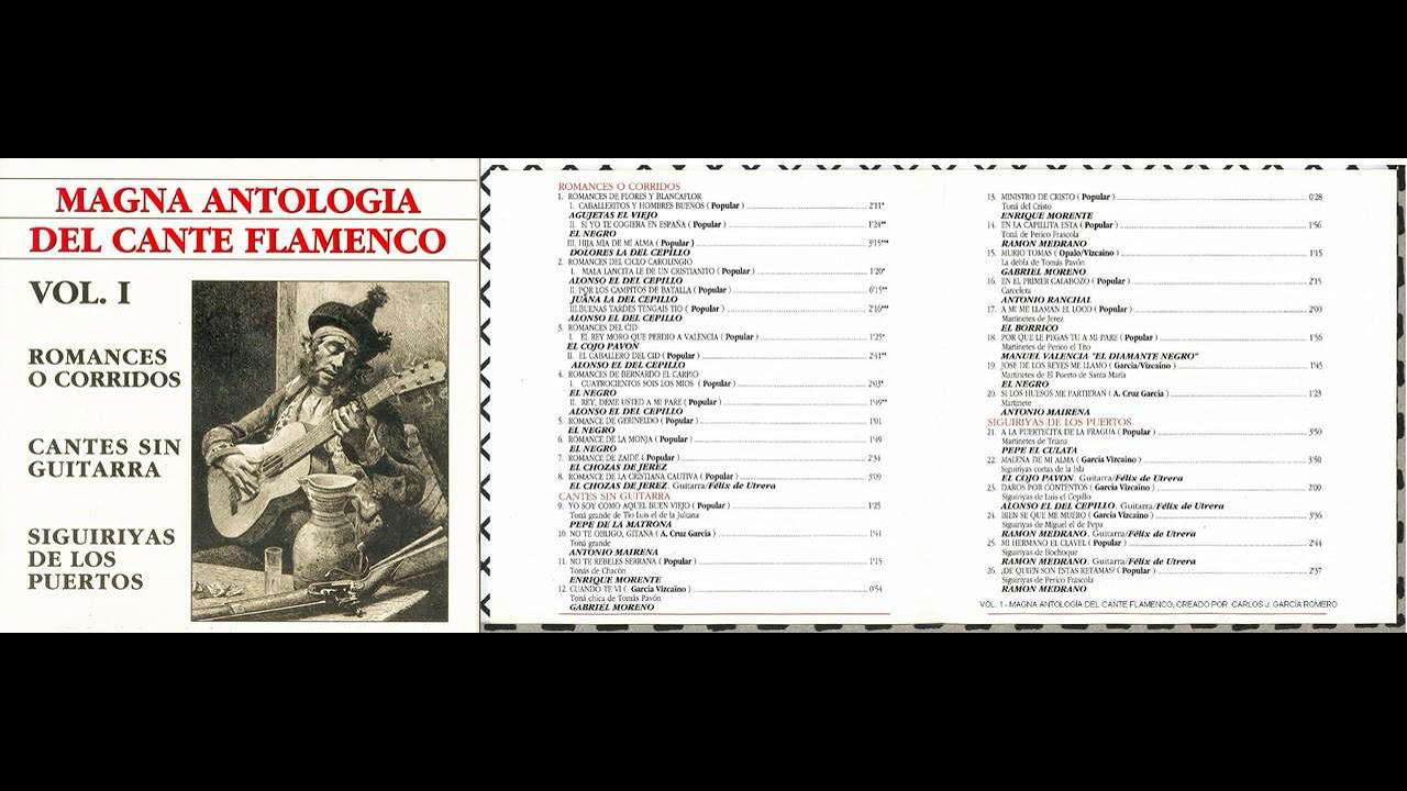 14. RAMÓN MEDRANO - EN LA CAPILLITA ESTA; TONÁ DE PERICO FRASCOLA (CANTES SIN GUITARRA)