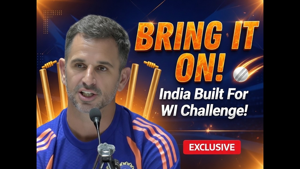 HIGH CONFIDENCE! India READY For WI Test, Says Coach Ryan!