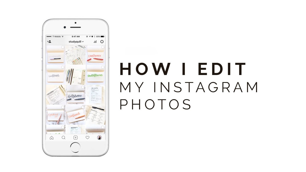 how i edit my instagram photos 📷