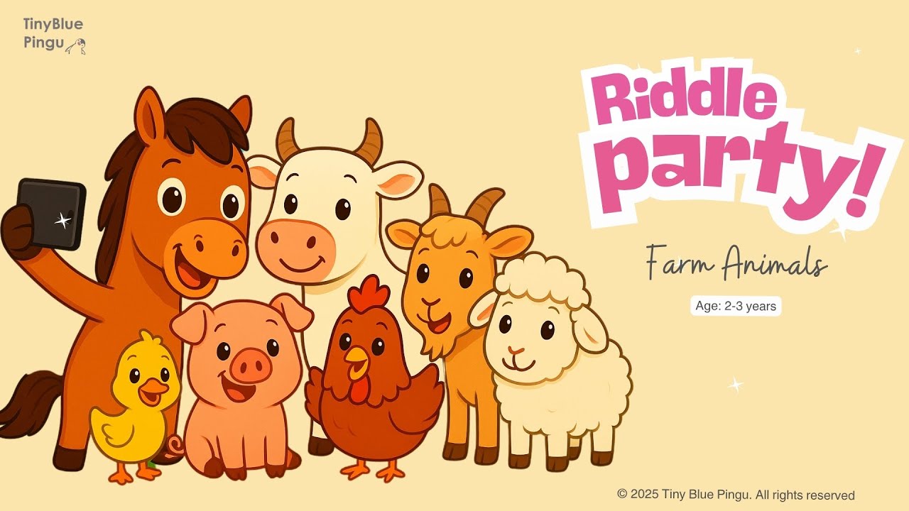 Farm Animal Sounds & Guessing Game for Toddlers | Learn Animal Names