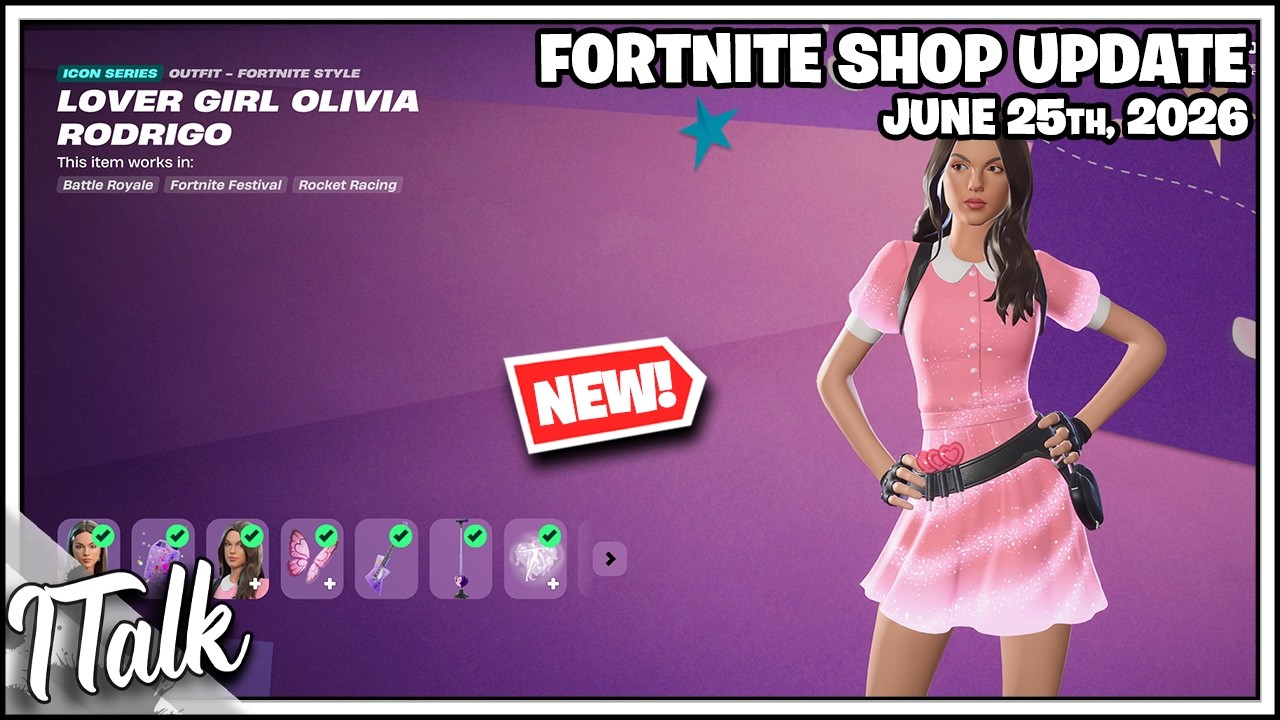 Магазин Fortnite: OLIVIA RODRIGO В FORTNITE! [25 июня 2026 г.] (Fortnite Глава 7)