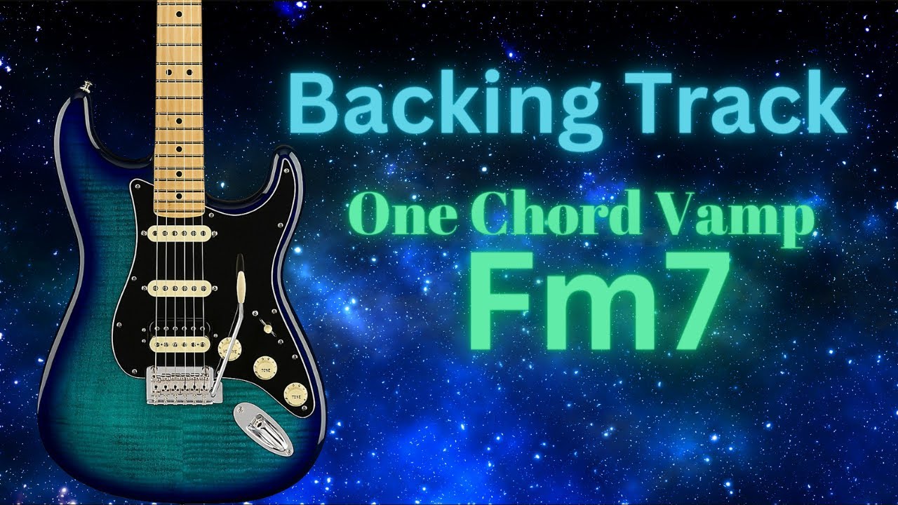 One Chord Vamp Guitar Backing Track Jam | Fm7